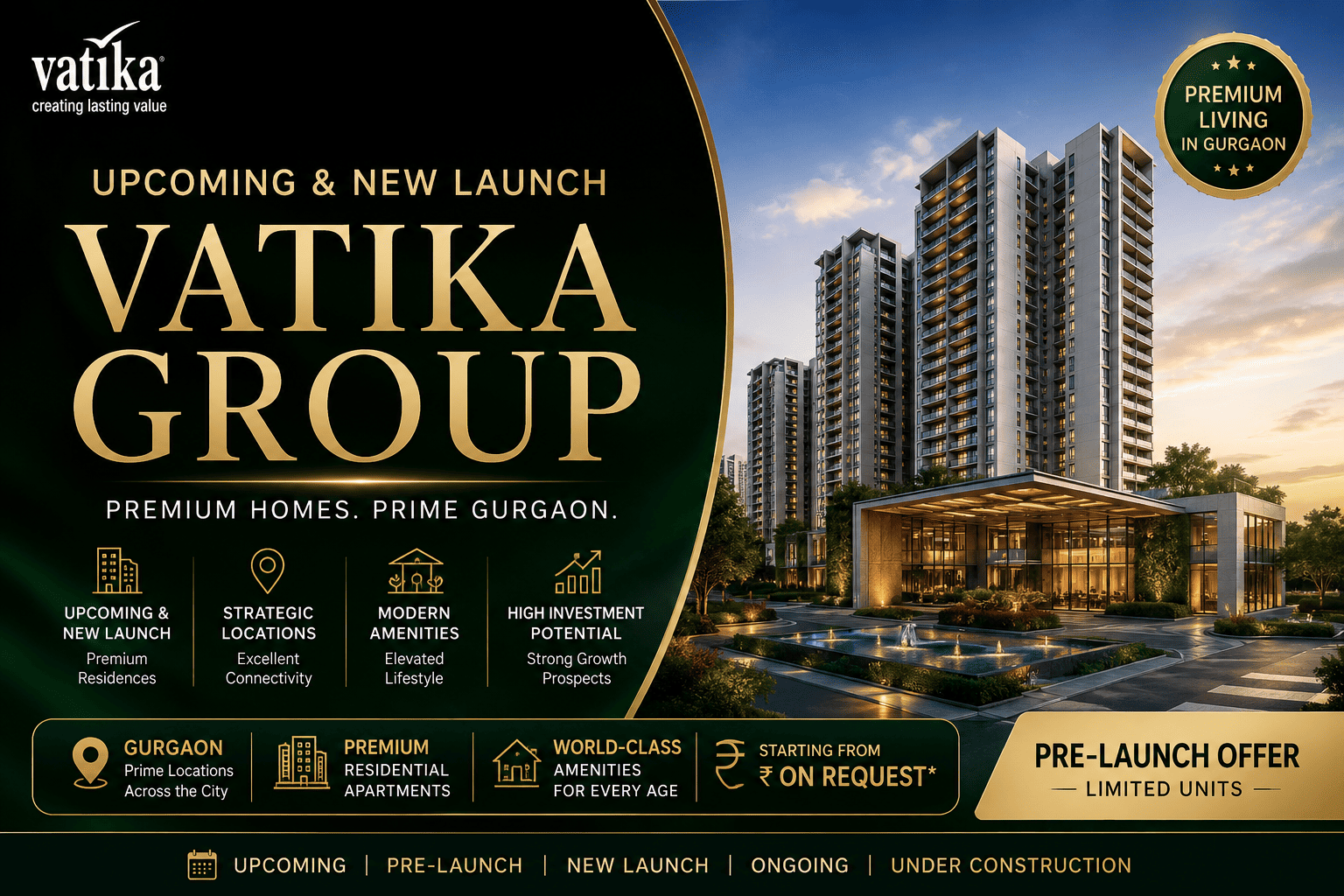 Vatika Group Projects in Gurgaon